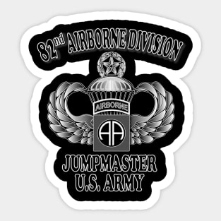 82nd Airborne Jumpmaster- Master Jump Wings Sticker